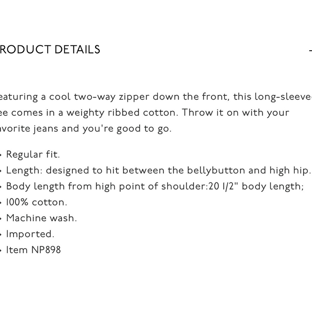 Madewell Ribbed Zip Front Tee - Picture 11 of 11